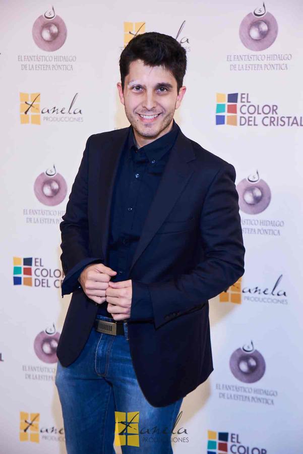 Jorge Luengo no faltó a la proyección de 'El fantástico hidalgo de la estepa póntica'.