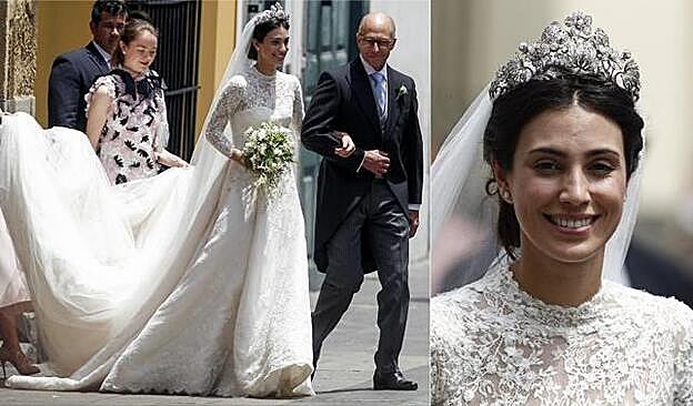 La novia, al detalle.