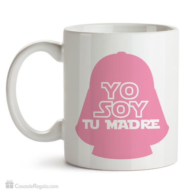 Para las mamás más frikis, esta es su taza ideal. ¡Yo soy tu madre! Como si cupiese la duda… 12€