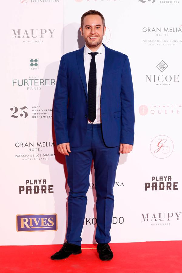 El mago Jorge Blass en la alfombra roja de la Global Gift Gala de Madrid.