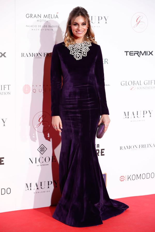 Norma Ruiz en la alfombra roja de la Global Gift Gala Madrid.