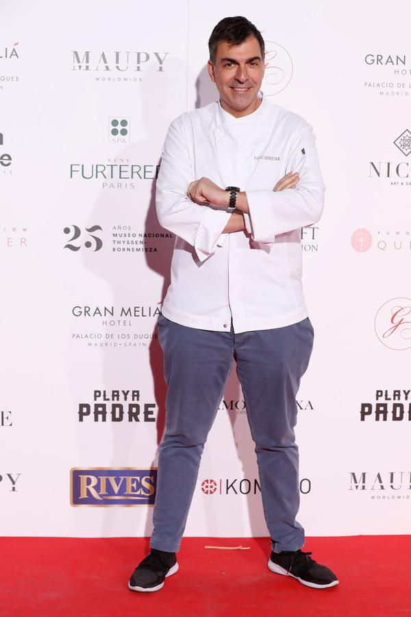 Ramón Freixa posa en la alfombra roja de la Global Gift Gala Madrid.