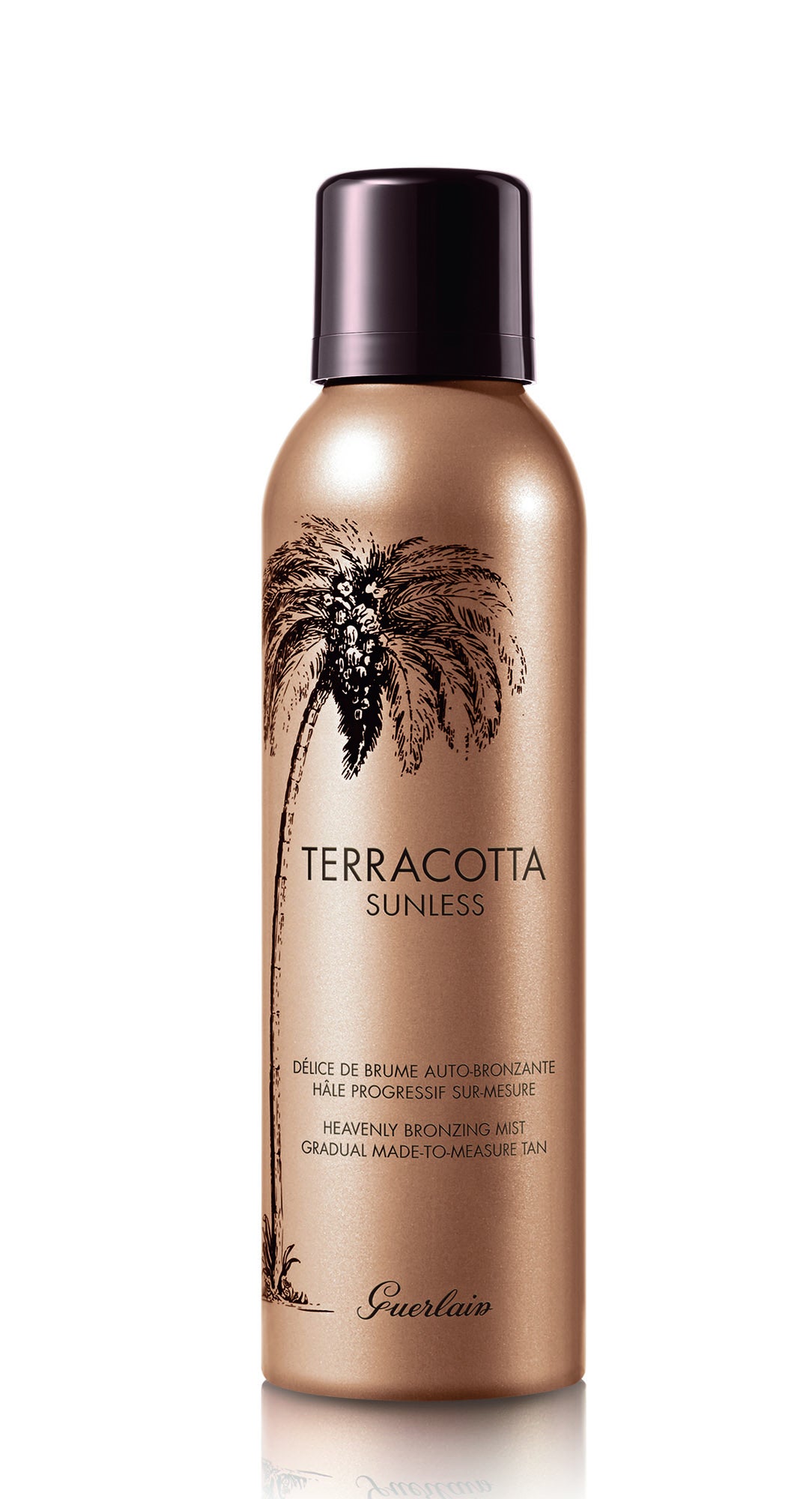 Bruma autobronceadora para el rostro y el cuerpo que permite dosificar la intensidad del bronceado. Tras la primera aplicación tu piel lucirá un sutil dorado que se irá intensificando en las siguientes aplicaciones. La bruma contiene dos activos muy hidratantes, la glicerina y el aloe vera, para dejar la piel suave y satinada. Su fragancia, inspirada en el delicioso perfume Terracotta te encantará. (40€)