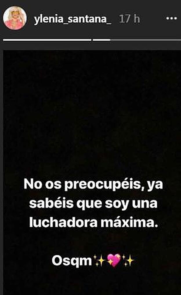 Este es el mensaje que ha colgado Ylenia Padilla.