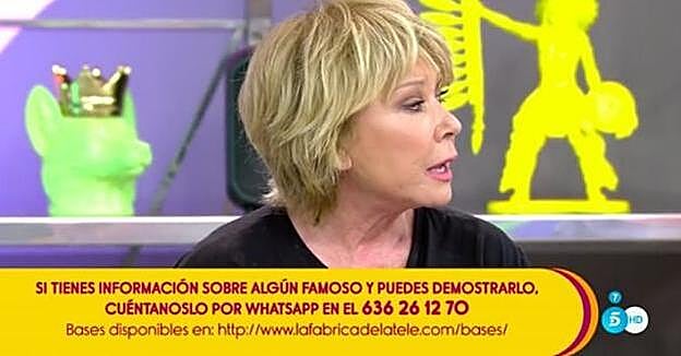 Mila Ximénez ejerce como portavoz de Terelu en 'Sálvame'.