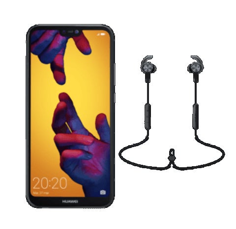 Móvil Huawei P20 lite fullview (4GBRAM, 64GB) Dual camara, dual SIM más auriculares deportivos Huawei Sport. (c.p.v)