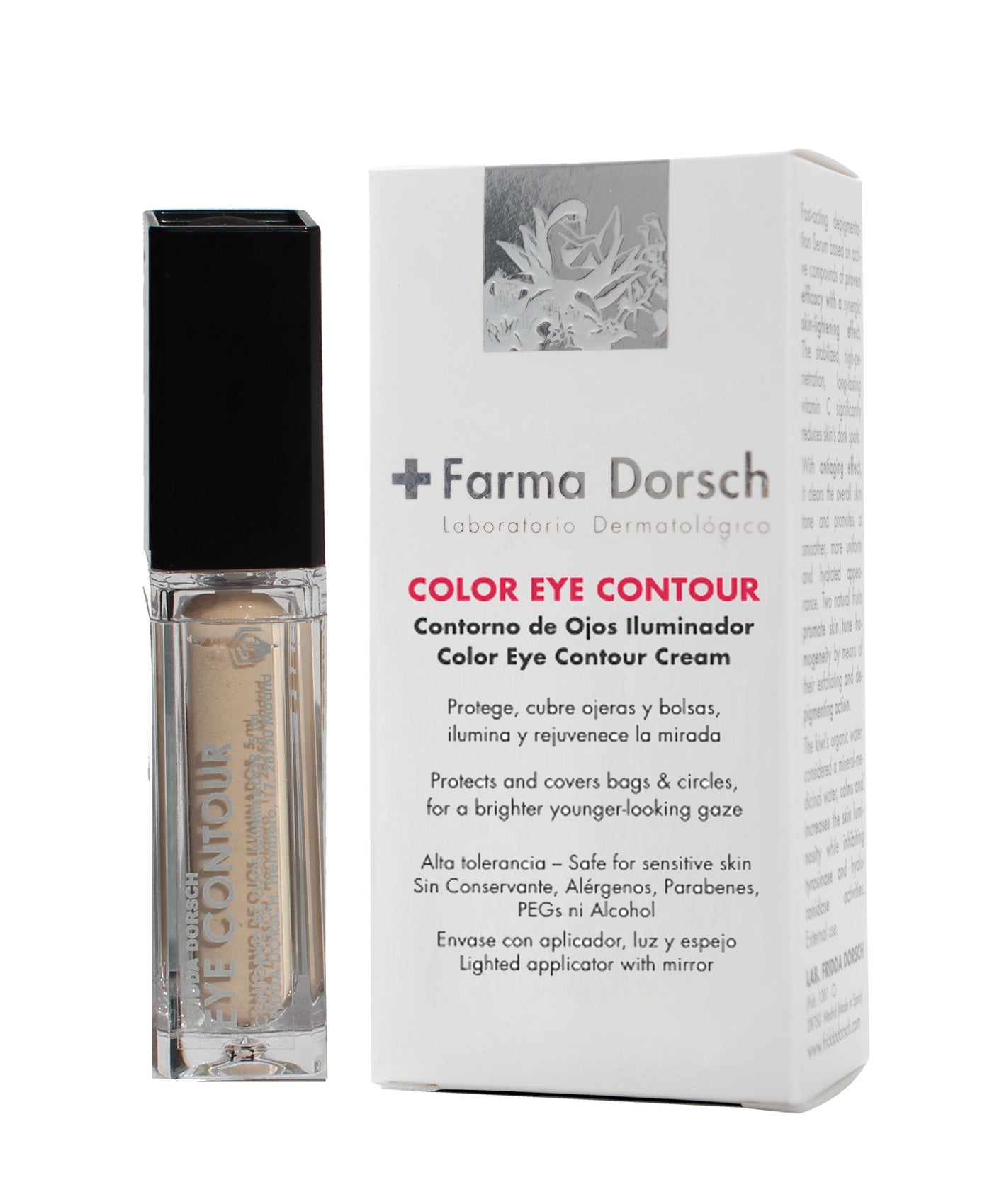 Protege e hidrata la piel del contorno de los ojos, cubre las ojeras y bolsas, aportando un color natural que muestra una mirada más sana, descansada, iluminada y joven. Efecto reparador, anti-arrugas, bolsas y ojeras. (25€)