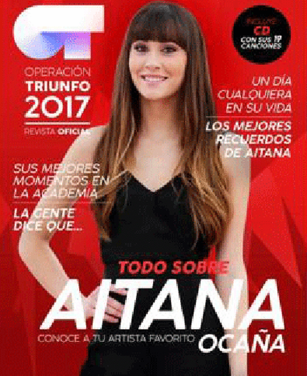 Aitana recibe el Dsico de Oro por las ventas de su album.