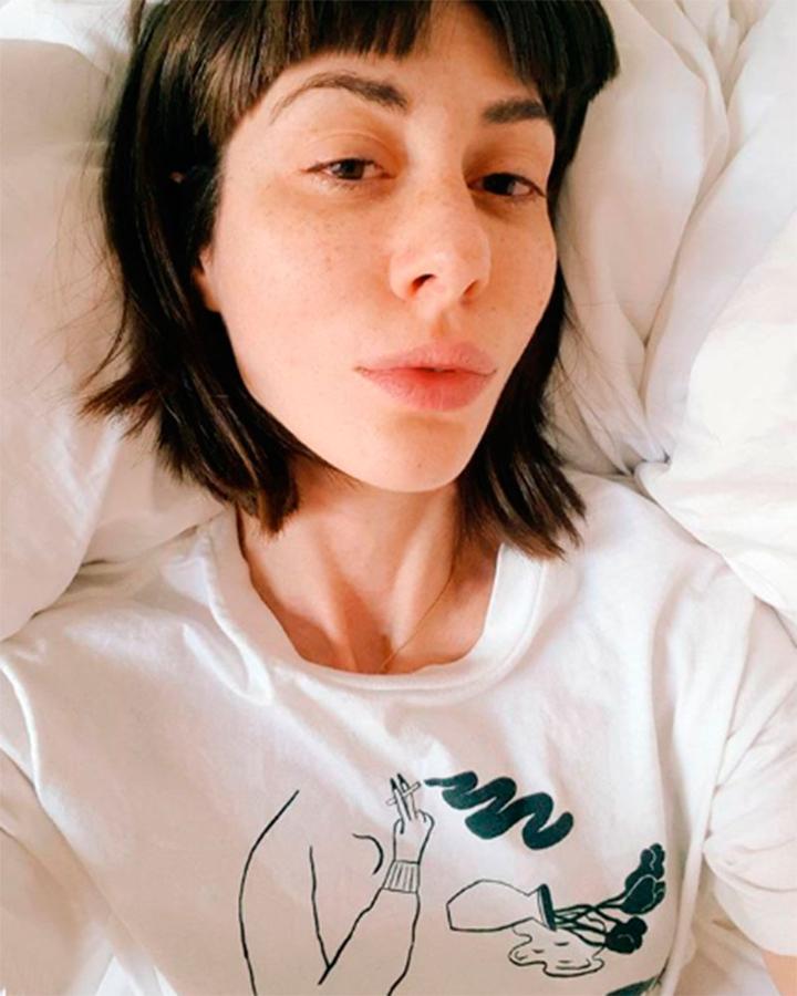 Natalia Ferviú compartió con sus seguidores esta foto sin maquillaje poco después de su salida de 'Cámbiame'.