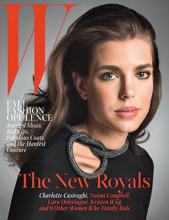 Carlota Casiraghi en la portada de la revista W.