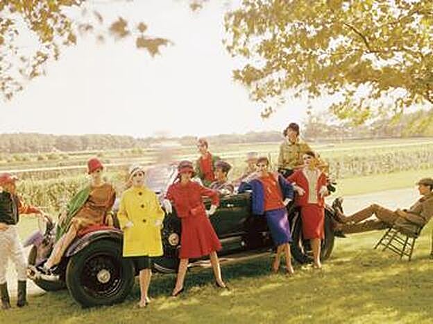 Producción fotográfica en el circuito de carreras de Belmont (1960)