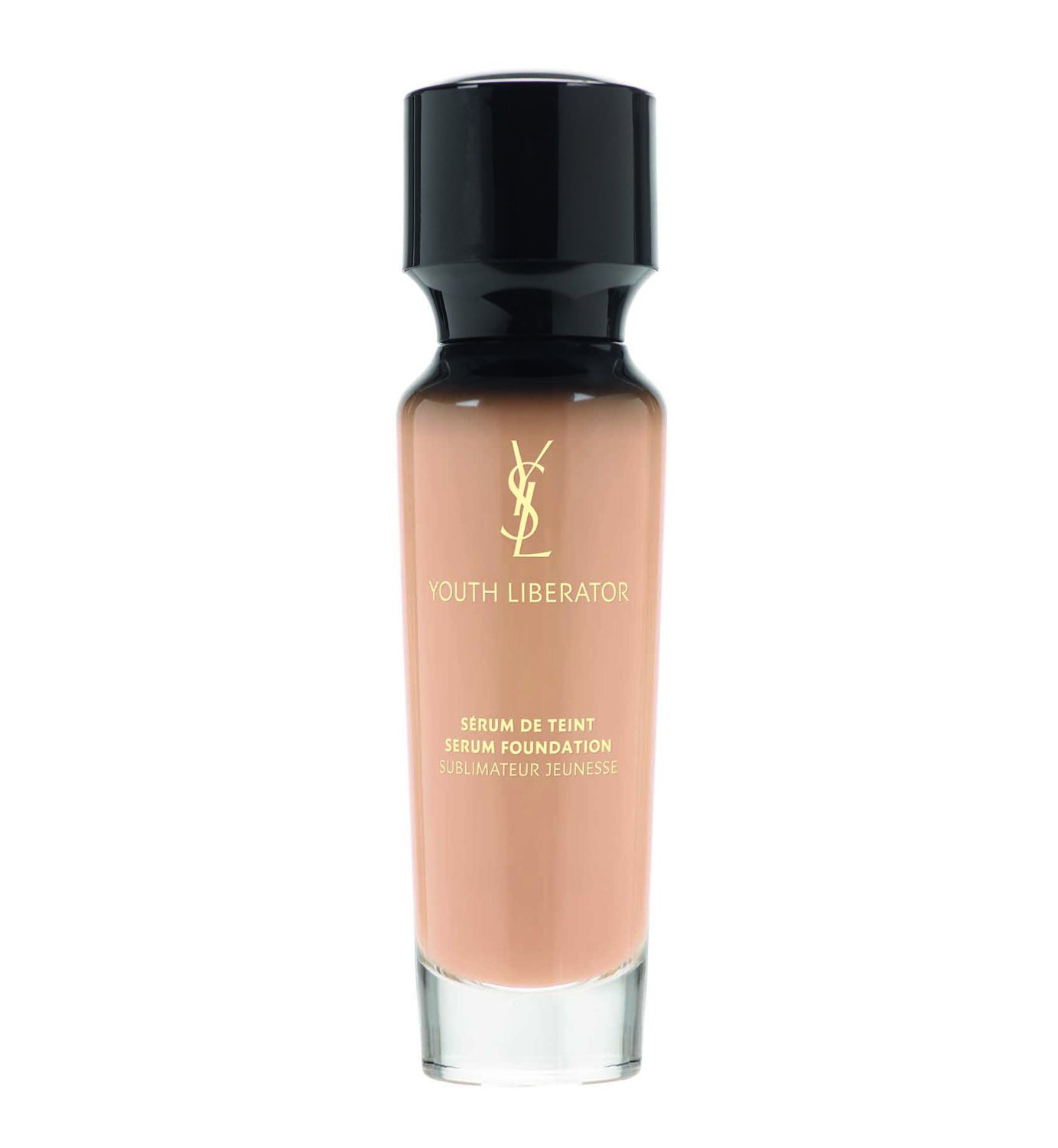 Fondo de maquillaje Serum Youth Liberator de YSL. Base de maquillaje anti-edad que atenúa las arrugas y unifica el tono de la piel, aportándole luminosidad. (66,30€)