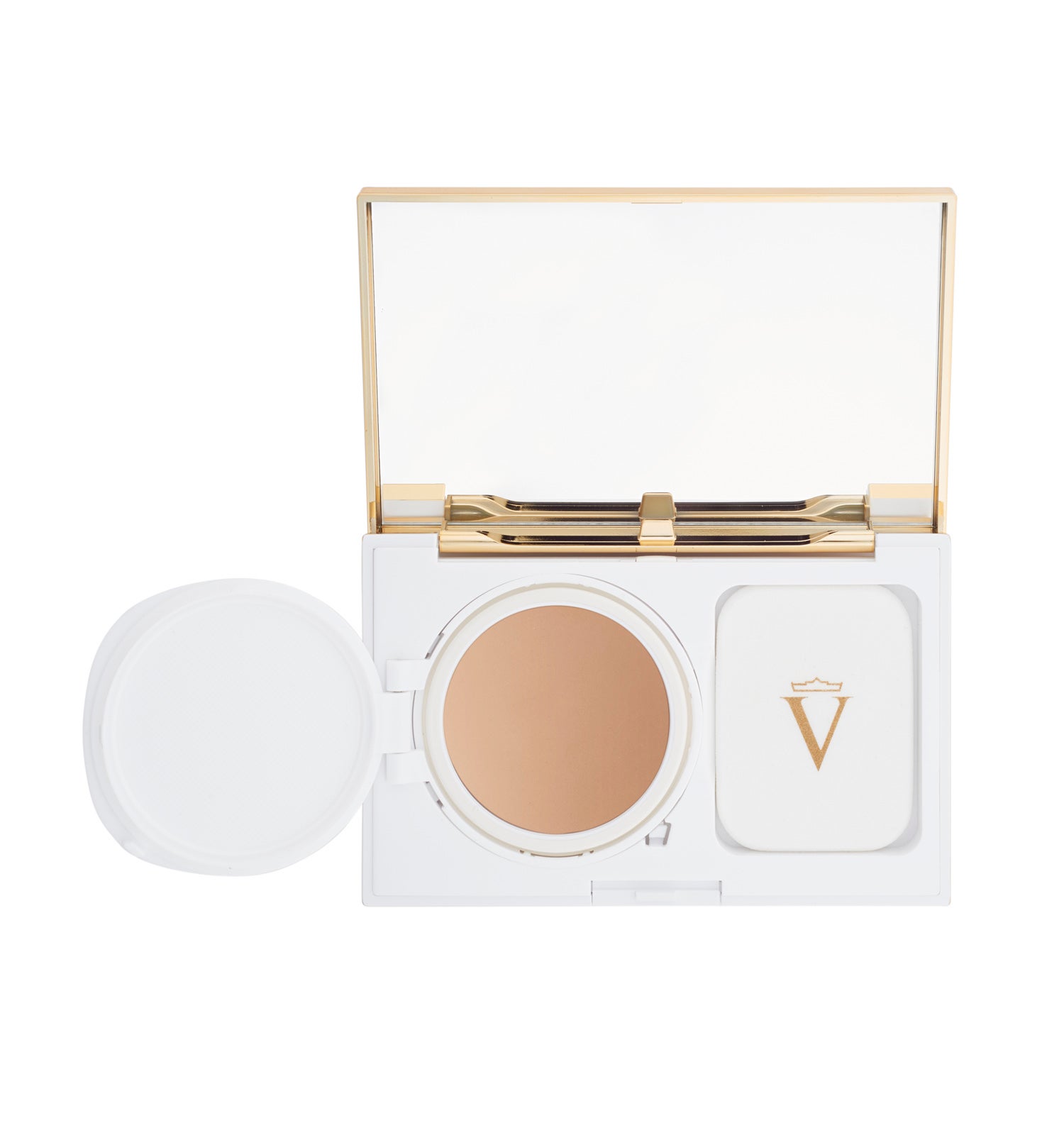 Perfecting Powder Cream de Valmont. Maquillaje compacto con principios activos anti-envejecimiento y protección SPF30. Acabado luminoso, hidrata, aportando confort a la piel. (135€)