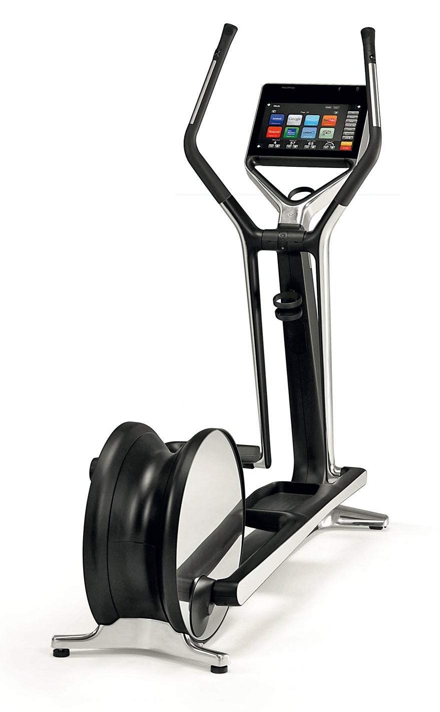 Technogym es líder en el sector de equipamientos deportivos. Este Cross Trainer está diseñado por un maestro del diseño italiano, Antonio Citterio.