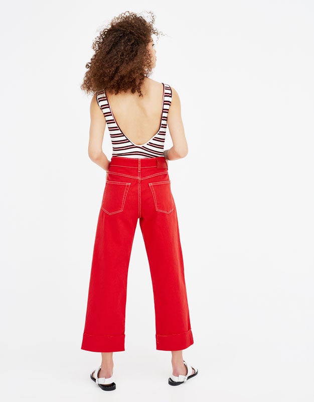 Body de rayas con la espalda descubierta de Pull & Bear (9,99 euros)