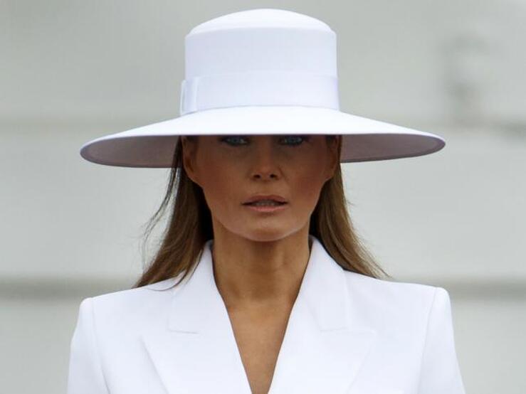 Fotos: Este traje blanco es el mejor look de la historia de Melania Trump
