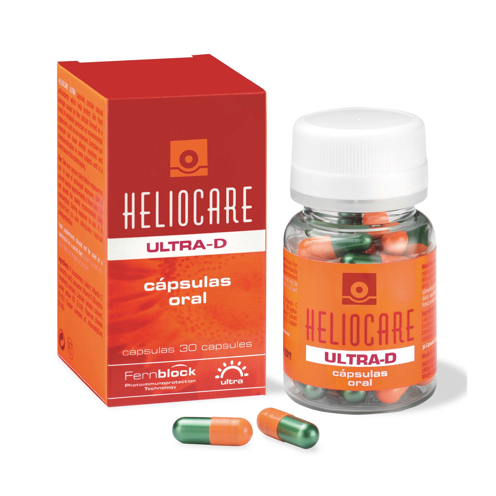 Otra forma de proteger la piel de las manchas del sol es tomando comprimidos orales. La nutricosmética ayuda a frenar y reparar los daños derivados de la exposición solar. Es un complemento a los protectores tópicos, no son sustitutivos. Sus ventajas es que actúan desde el interior del organismo, aumentando la resistencia de la piel frente a las manchas. En la imagen Heliocare Ultra D Cápsulas, fotoprotección oral con vitamina D (31,75€)