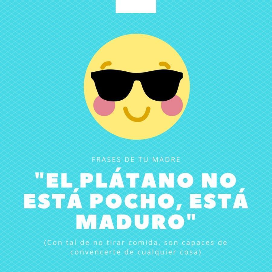 ¡Pues claro! Tu madre no va a tirar jamás comida que sea medianamente comestible y en el caso del plátano negro como el carbón la ocasión la pintan calva. Negro por fuera, blanco por dentro. Lo más habitual es que sea ella misma la que abra el plátano para enseñártelo y ya de paso, pues da un mordisquito.