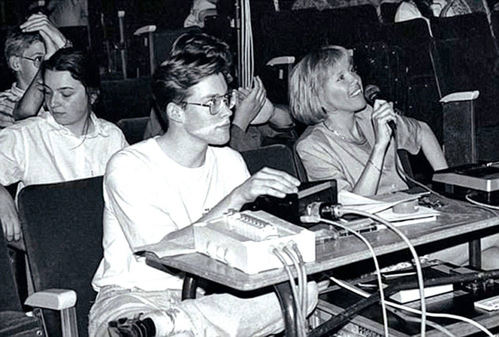 Brigitte Macron dando clases en el instituto, a principios de los 90, la época en la que le conoció.