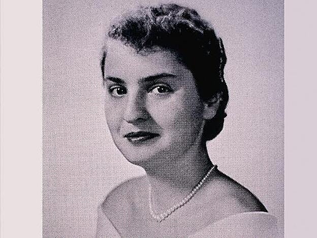 Madeleine Albright en el anuario de su universidad, 1955.