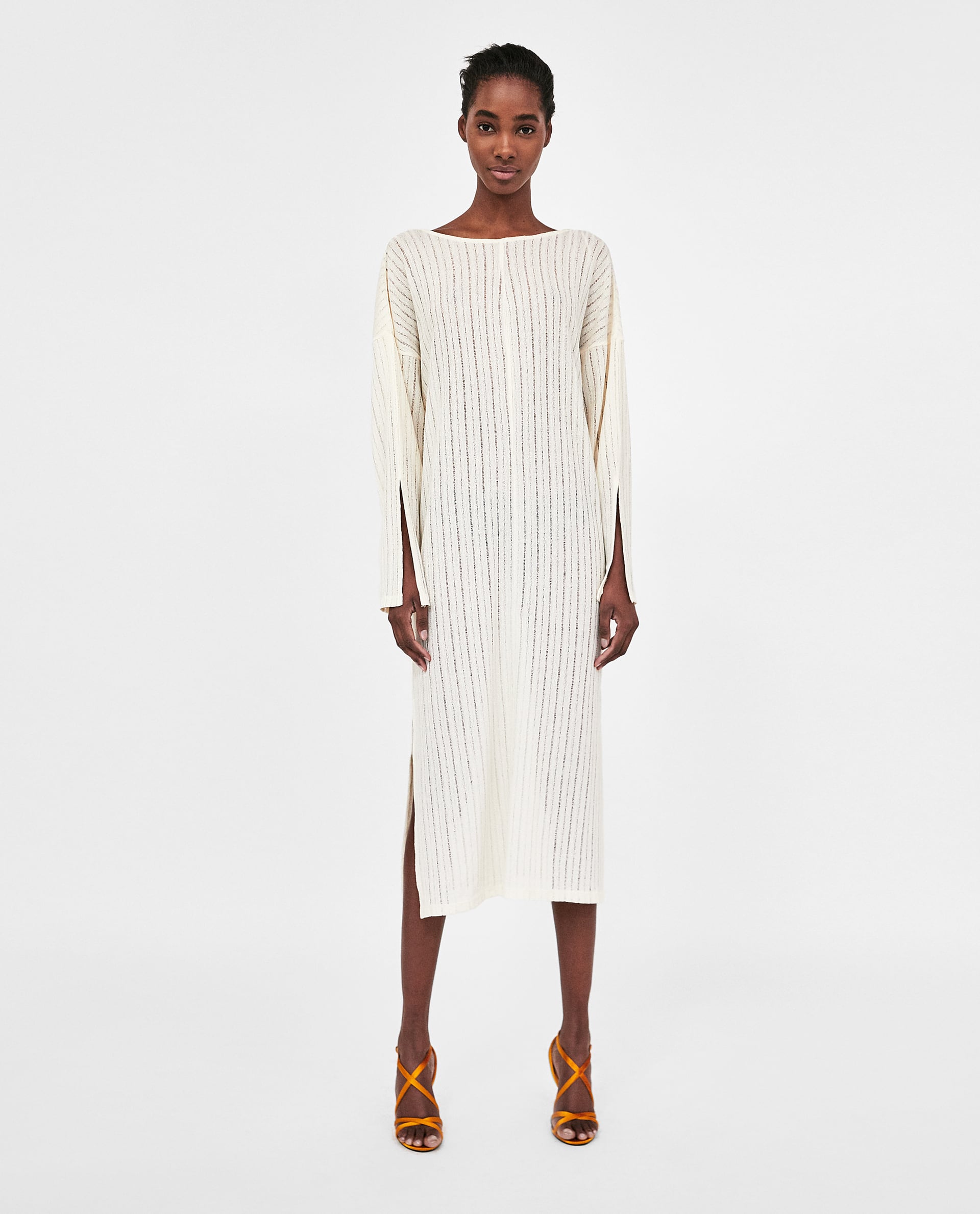 Túnica rústica larga de Zara: 22,95 euros.