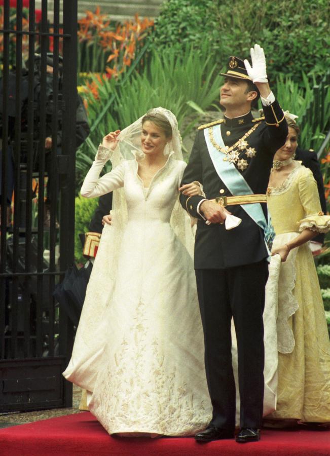 Doña Letizia se casó con el hoy Rey Felipe VI el 22 de mayo de 2004.