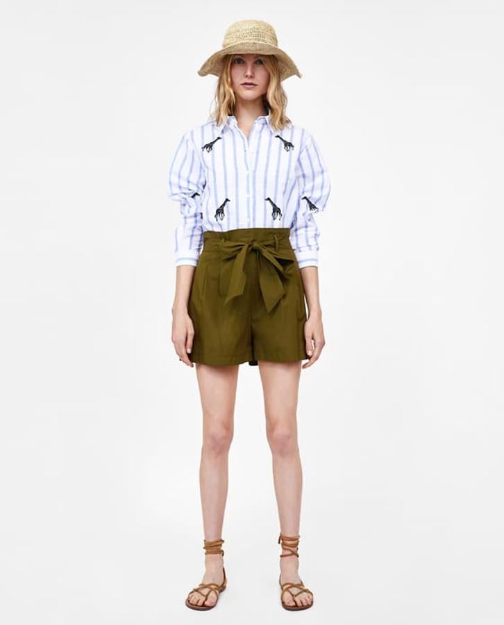 Short de lazo paperbag, 19,95 euros.