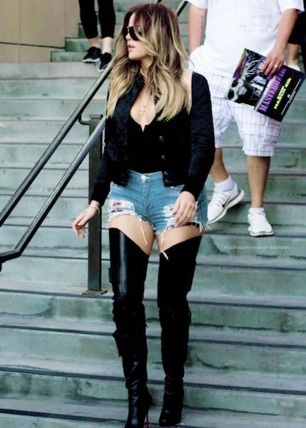 Khloé al más puro estilo Khloé: sexy al más puro 'american style'.