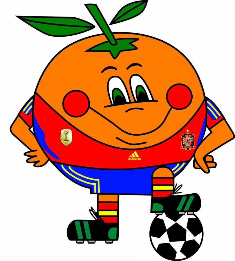 Naranjito, mascota de España 1982.