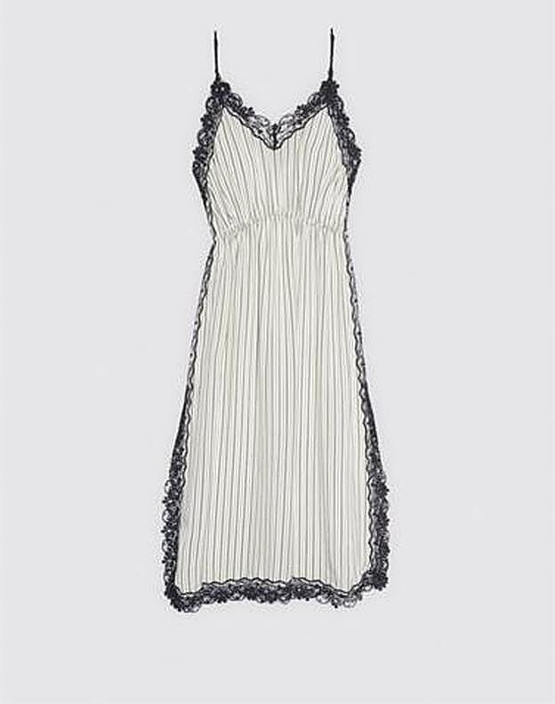 Vestido lencero de Sandro, 157,5 euros..