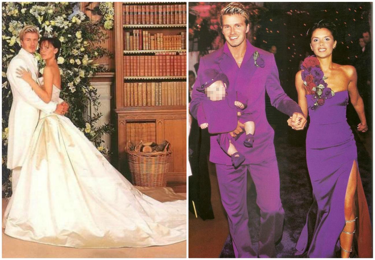 Claro, que solo un par de años antes habíamos visto esto (porque no sabemos bien qué nombre ponerle a 'esto') por obra y gracia de los Beckham y sus looks de boda. Y dos décadas después, cuando creíamos que jamás se volvería a repetir tal crimen contra la moda, llegaron Hailey Baldwin y Justin Bieber...