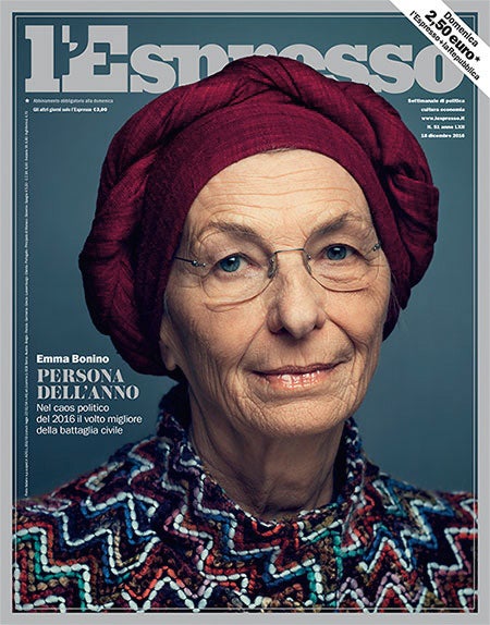 Emma Bonino en portada.