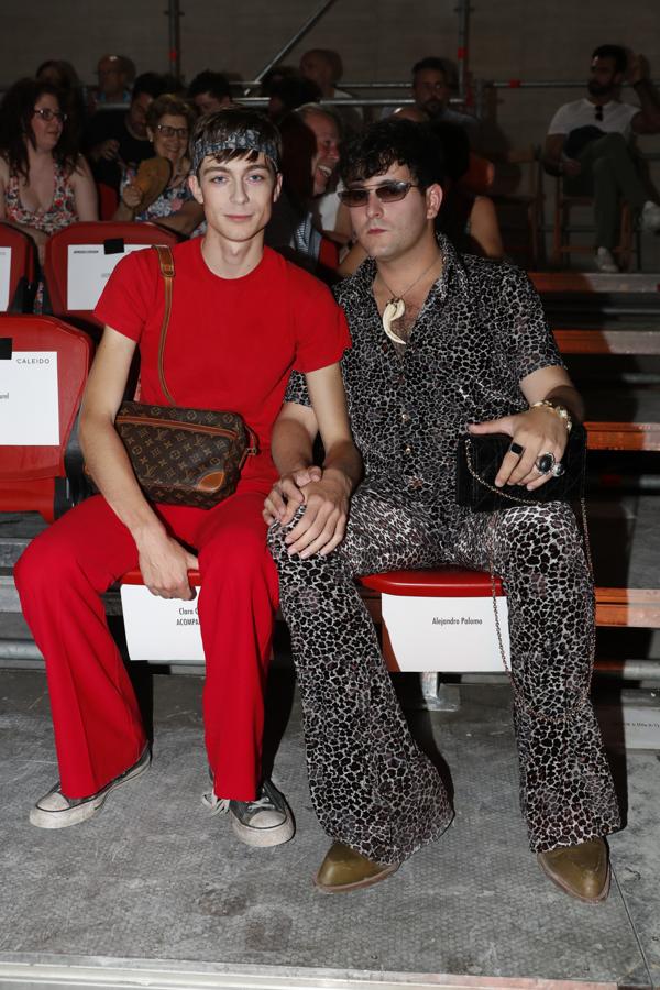 Alejandro Palomo y Pol Roig en el desfile de María Ke Fisherman en MBFWM