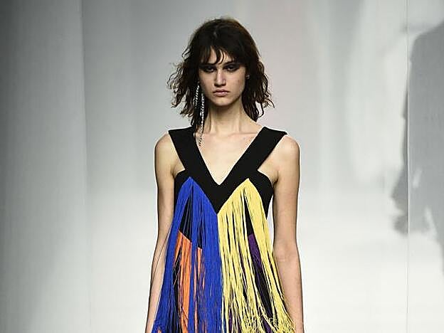 Vestido de la colección de Alvarno presentada el pasado mes de enero en MBFWM.