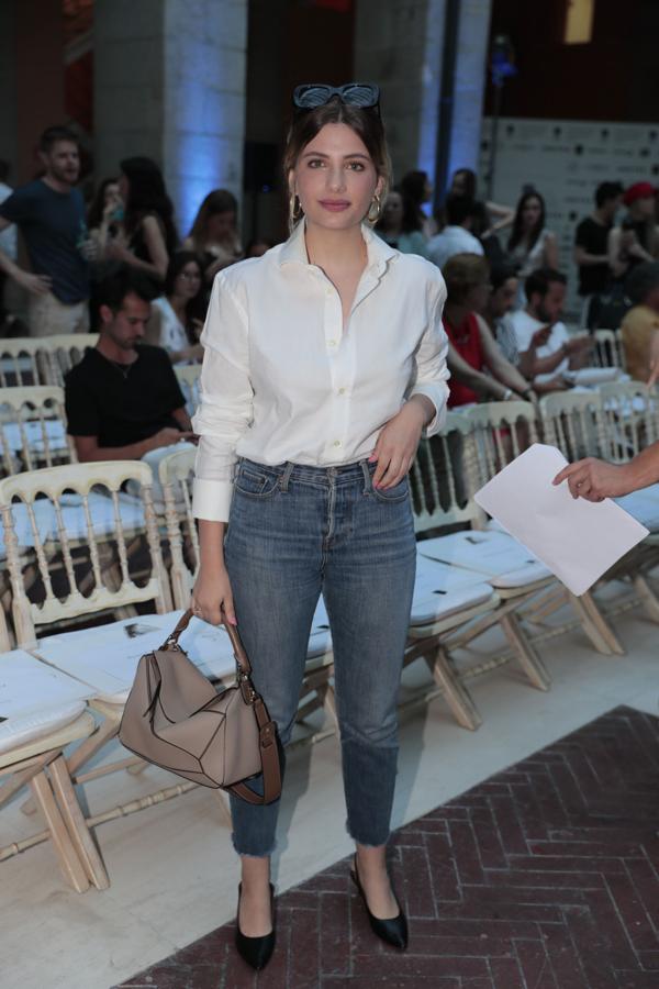 Miriam Giovanelli en el desfile de Juan Vidal en MBFWM.