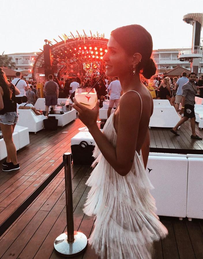 Mery Turiel no ha faltado tampoco este año a los 'opening' en el Ushuaïa (Ibiza).