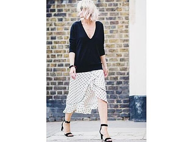 Falda de lunares y volantes de Em's Frilled Skirt.