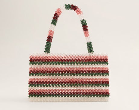 Bolso con abalorios de colores de Mango: 49,99 euros.