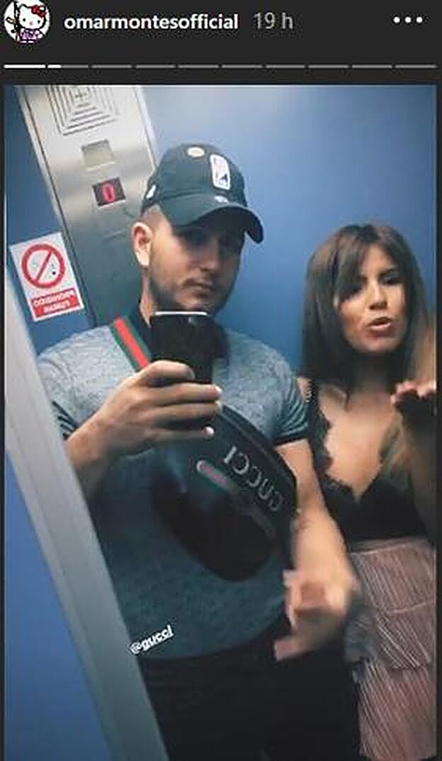 Chabelita y Omar Montes en una foto de su Instagram.