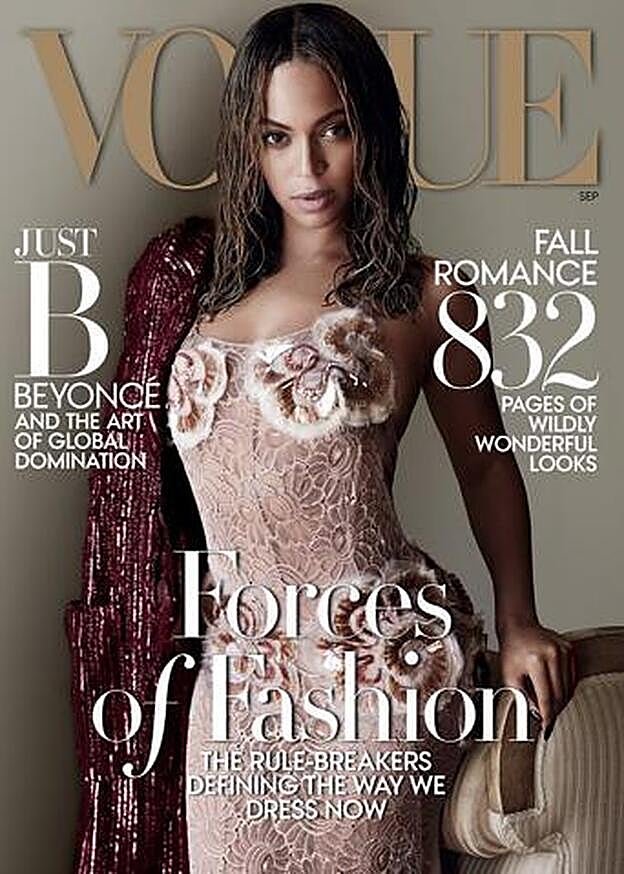 Beyoncé fue portada de 'VOGUE' en 2015.