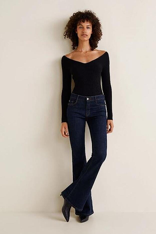 Pantalones acampanados de Mango