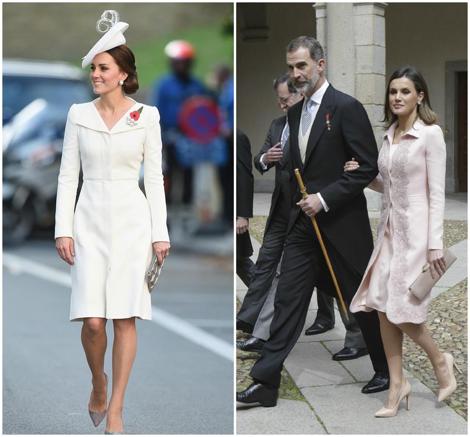 En esta ocasión, nos quedamos con el minimalismo (y el complemento del tocado) del vestido de Alexander McQueen de Kate Middleton.