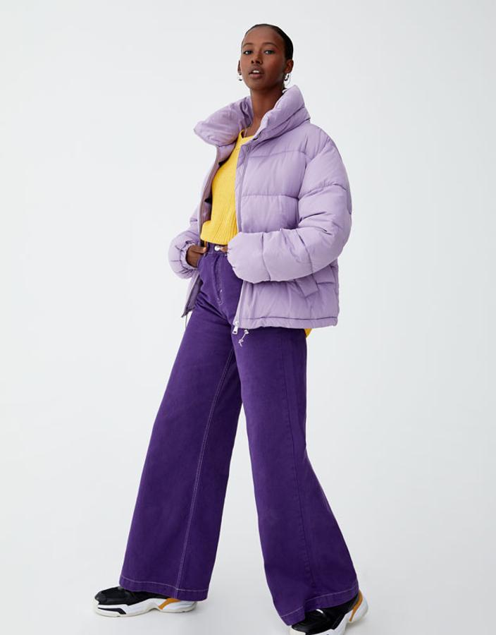 Cazadora acolchada con cuello alzado, 29,99 euros.