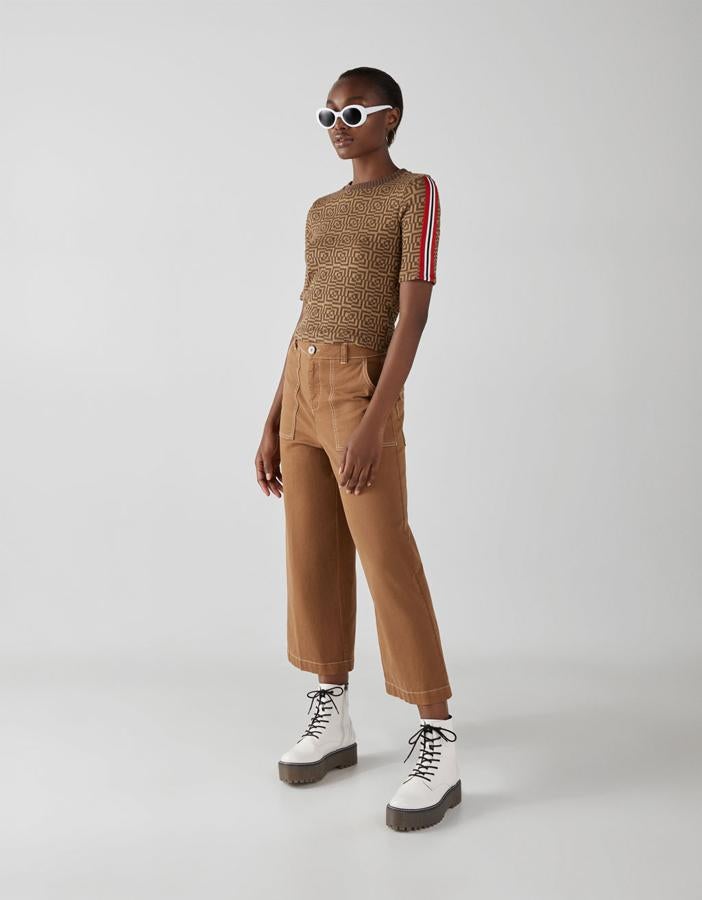 Jersey de punto en color Whisky, 12,99 euros.