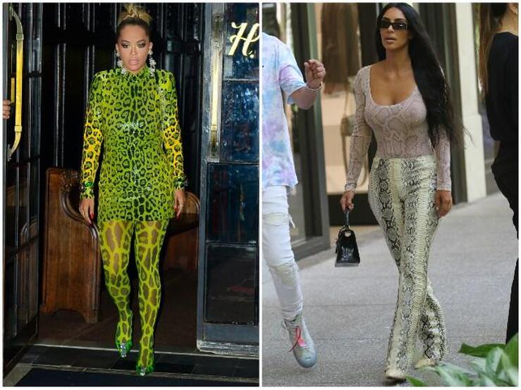 Fotos: Los looks más horteras con 'animal print': Rita Ora y Kim Kardashian