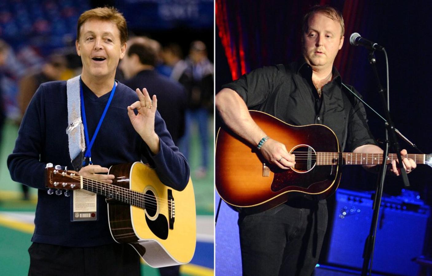 Paul no puede negar que es idéntico a su padre. Los mismos ojos, nariz y boca. Al igual que el famoso ex Beatle también se dedica a la música, aunque no ha logrado el éxito de su padre.