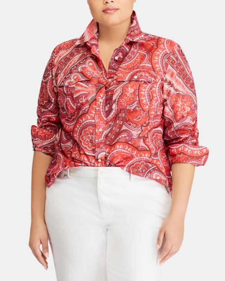 Blusa de Ralph Lauren con estampado paisley, 129 euros.