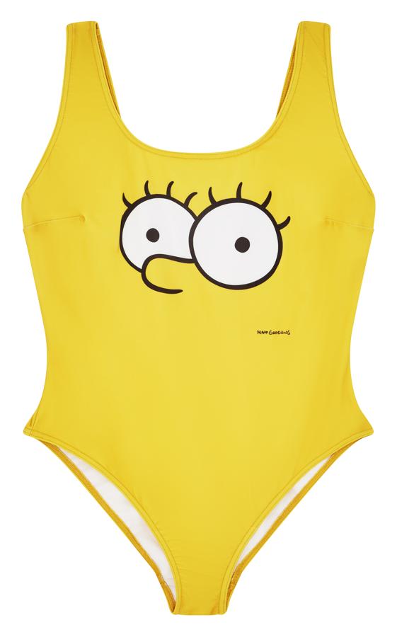 Bañador en color amarillo de Lisa Simpson.