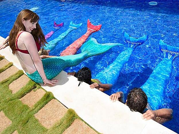 Una de las sesiones de entrenamiento sirenástico.