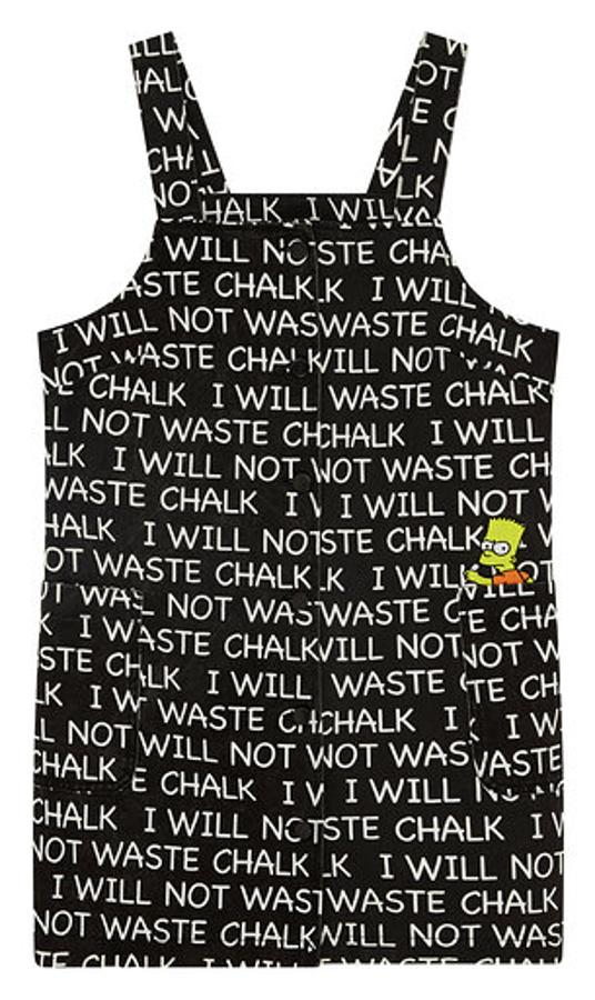 Peto con la mítica pizarra de Bart Simpson.